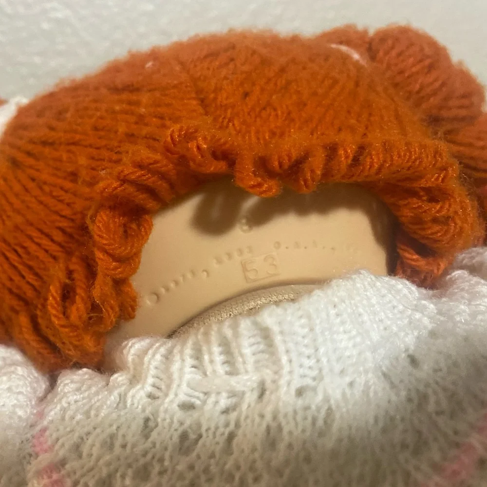 Rare Silk Tag Vintage Red Headed Cabbage Patch doll w/ cabbage patch clothes1985 - Picture 7 of 11